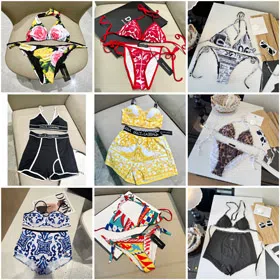 Dolce & Gabbana New Split-Piece Bikini Swimsuit Set-6450  